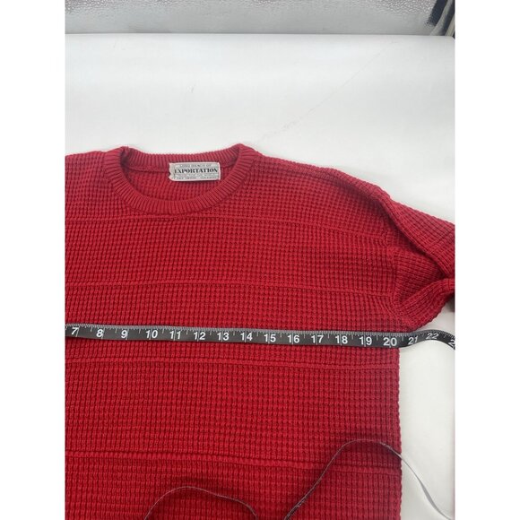Vintage Women’s Holiday Pullover Sweater Sz M Red Preppy Unisex Christmas Casual - Picture 5 of 5